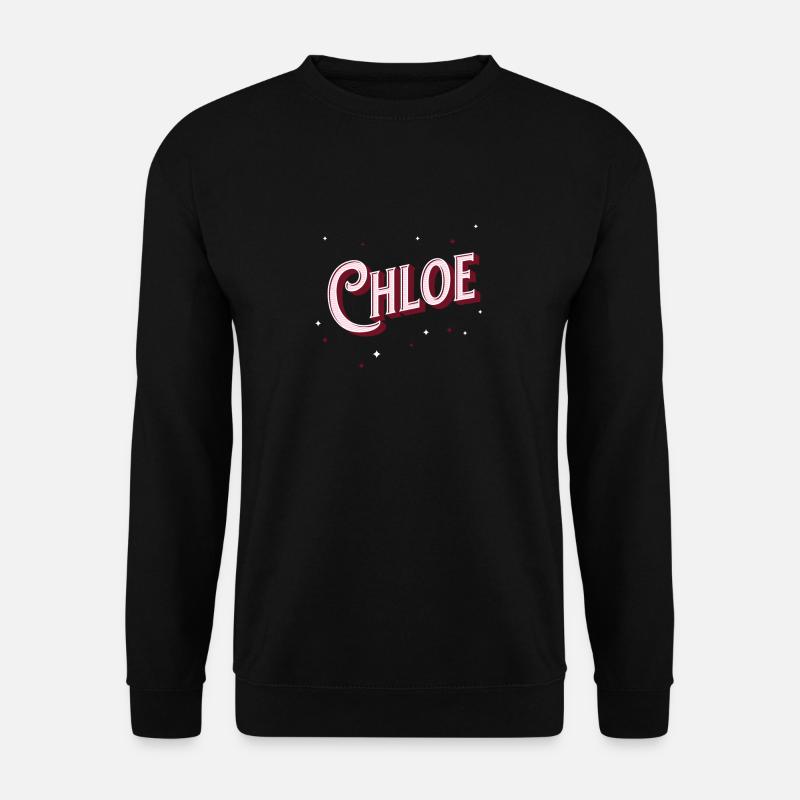 Chloe names personalized - Unisex Sweatshirt - black