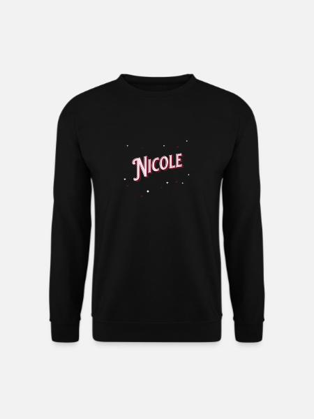 Nicole Namen personalisiert - Unisex Pullover - Schwarz