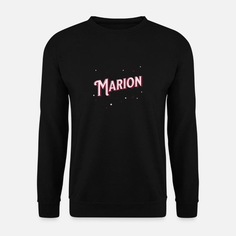 Marion Namen personalisiert - Unisex Pullover - Schwarz