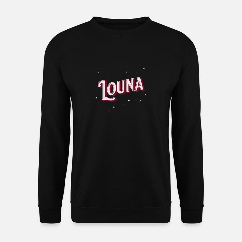Louna names personalized - Unisex Sweatshirt - black
