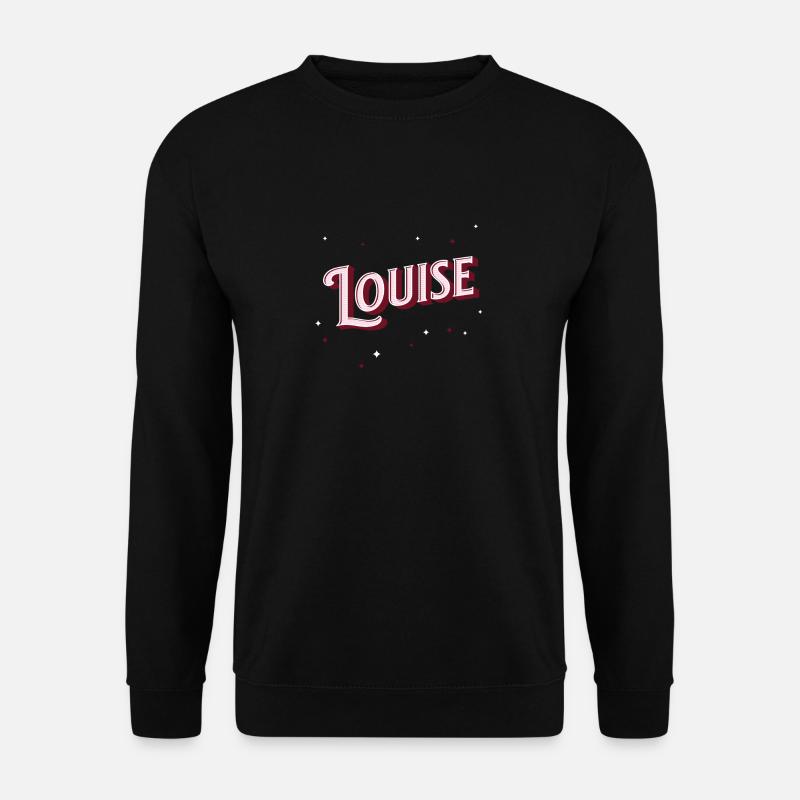Louise name personalized - Unisex Sweatshirt - black