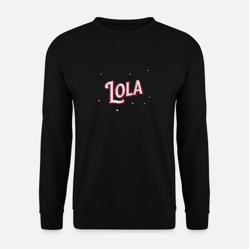 Lola name personalized - Unisex Sweatshirt - black