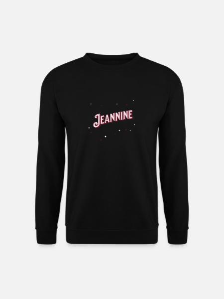 Jeannine names personalized - Unisex Sweatshirt - black