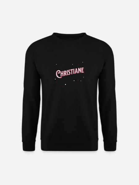 Christiane name personalized - Unisex Sweatshirt - black