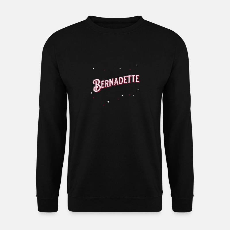 Bernadette names personalized - Unisex Sweatshirt - black