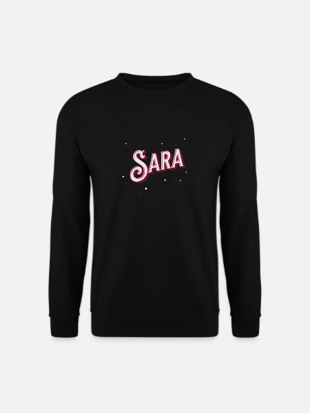 Sara Namen personalisiert - Unisex Pullover - Schwarz