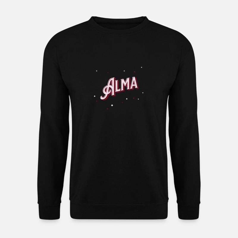 Alma Namen personalisiert - Unisex Pullover - Schwarz