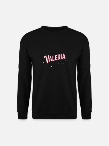 Valeria name personalized - Unisex Sweatshirt - black