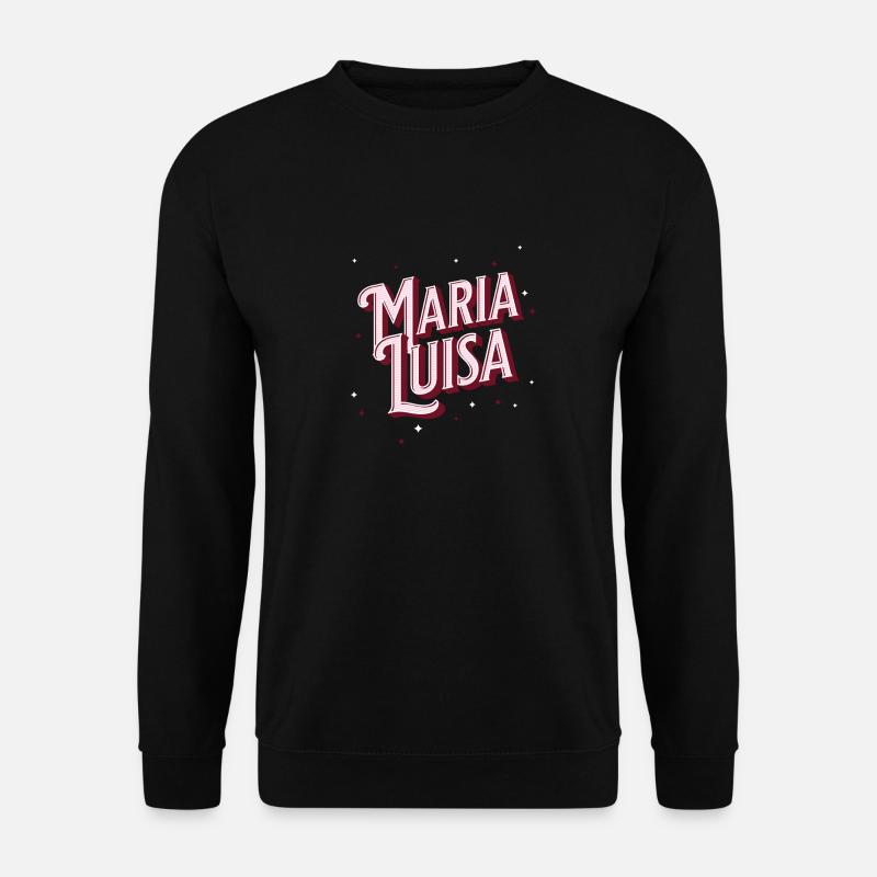 Maria Luisa name personalized - Unisex Sweatshirt - black