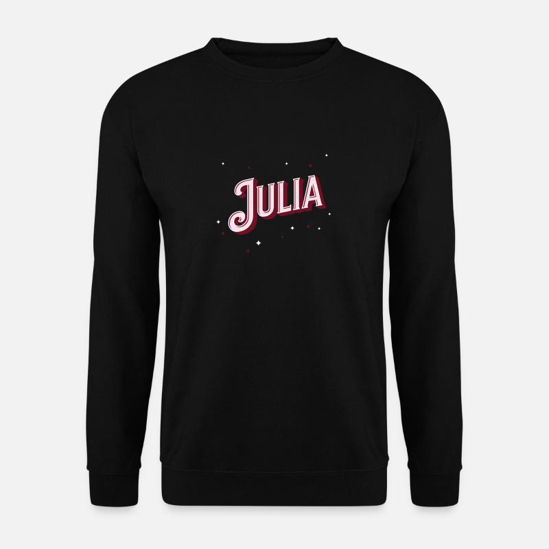Julia Namen personalisiert - Unisex Pullover - Schwarz