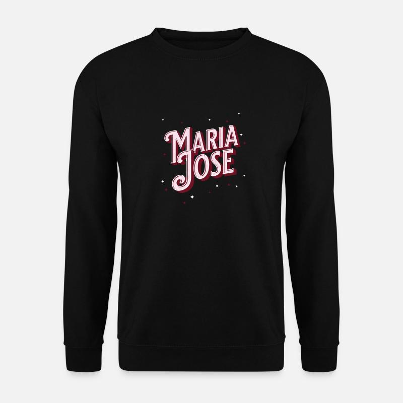 Maria Jose name personalized - Unisex Sweatshirt - black