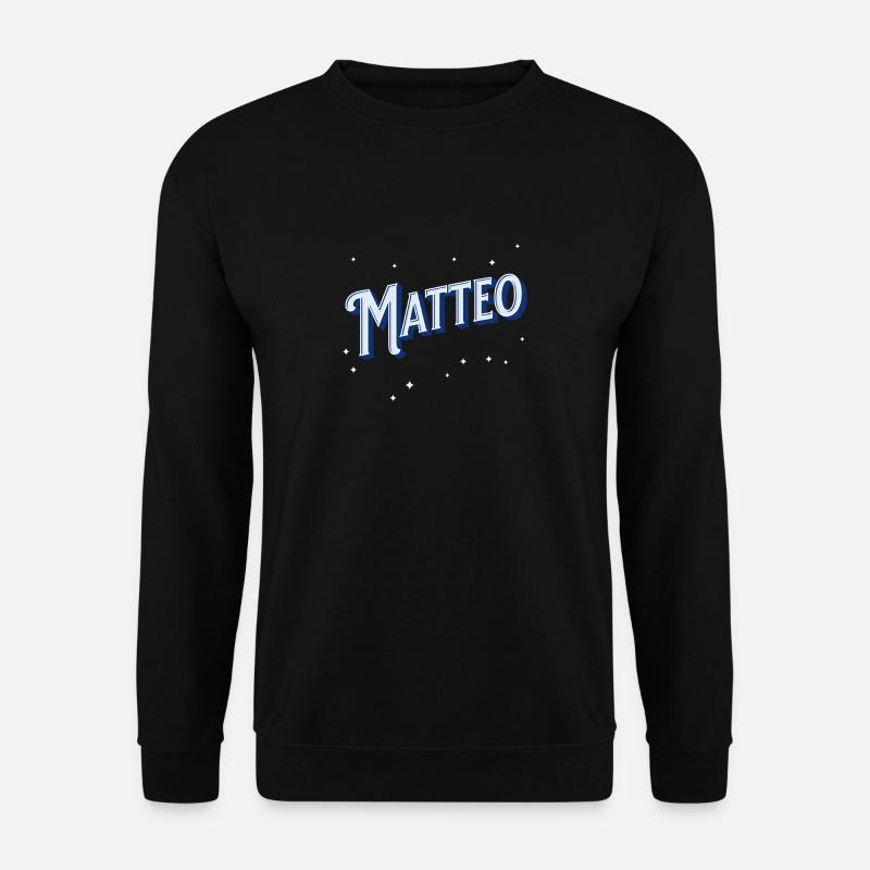Matteo name personalized - Unisex Sweatshirt - black