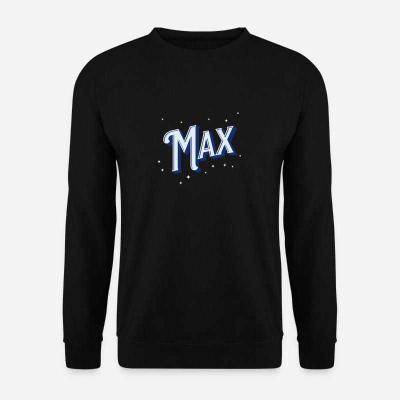 Max names personalized - Unisex Sweatshirt - black