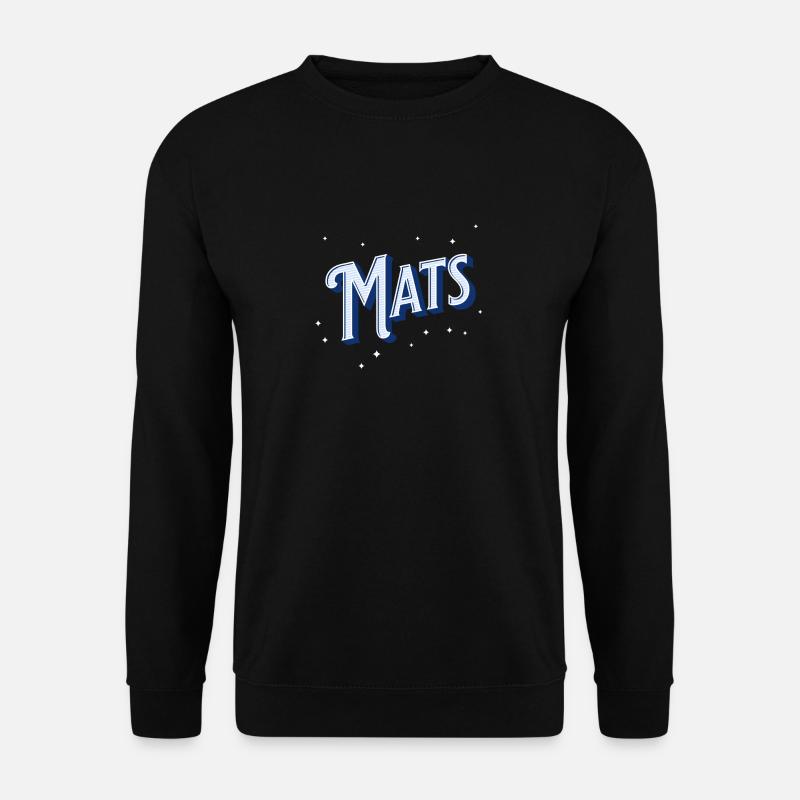 Mat's name personalized - Unisex Sweatshirt - black