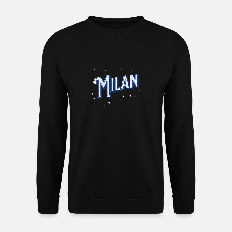 Milan name personalized - Unisex Sweatshirt - black