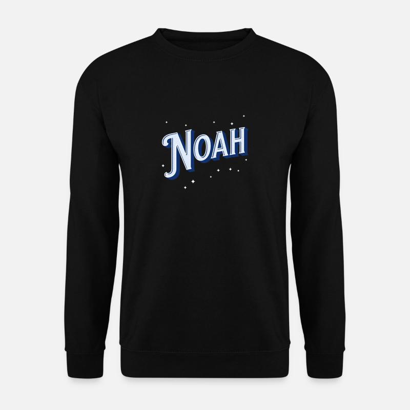 Noah names personalized - Unisex Sweatshirt - black