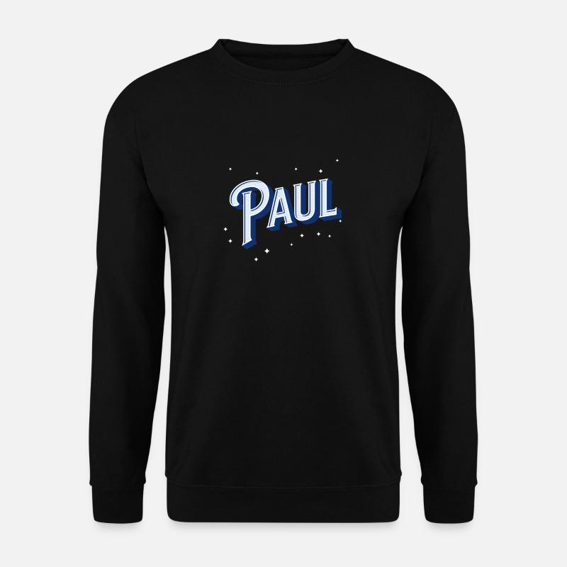 Paul name personalized - Unisex Sweatshirt - black