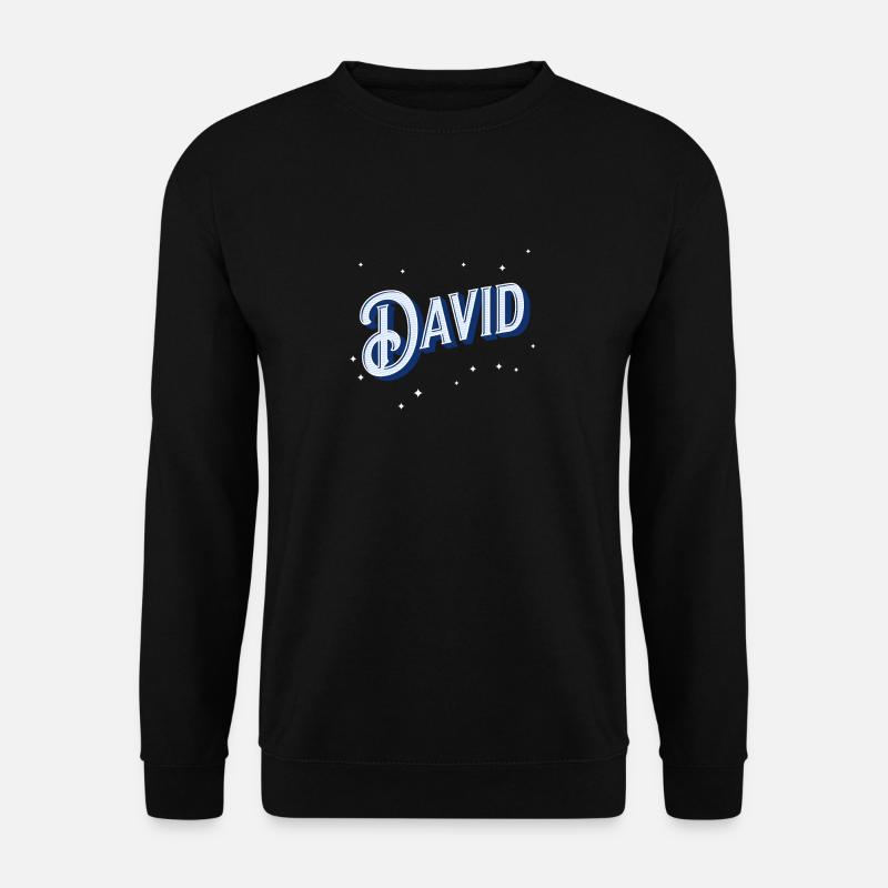 David names personalized - Unisex Sweatshirt - black