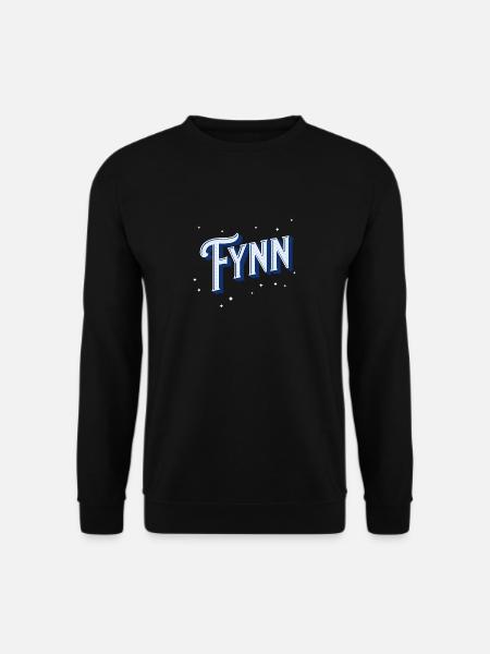 Fynn names personalized - Unisex Sweatshirt - black