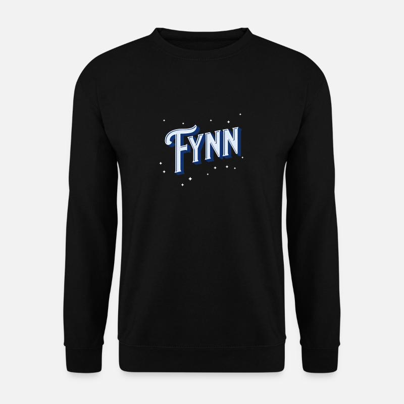 Fynn names personalized - Unisex Sweatshirt - black