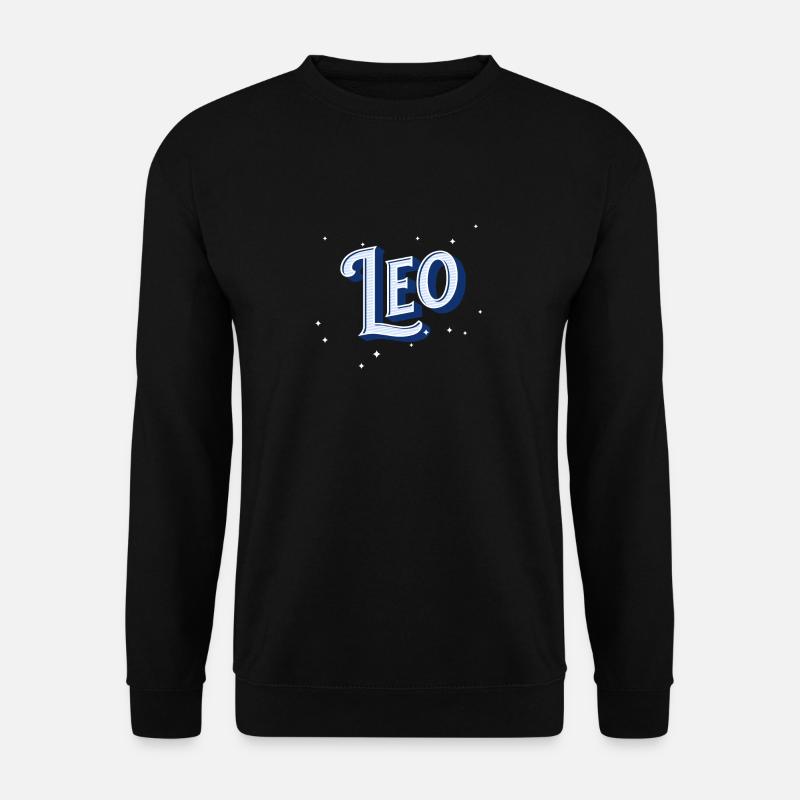 Leo names personalized - Unisex Sweatshirt - black