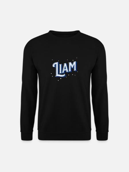 Liam name personalized - Unisex Sweatshirt - black