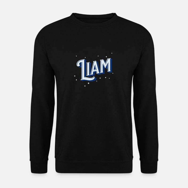 Liam name personalized - Unisex Sweatshirt - black