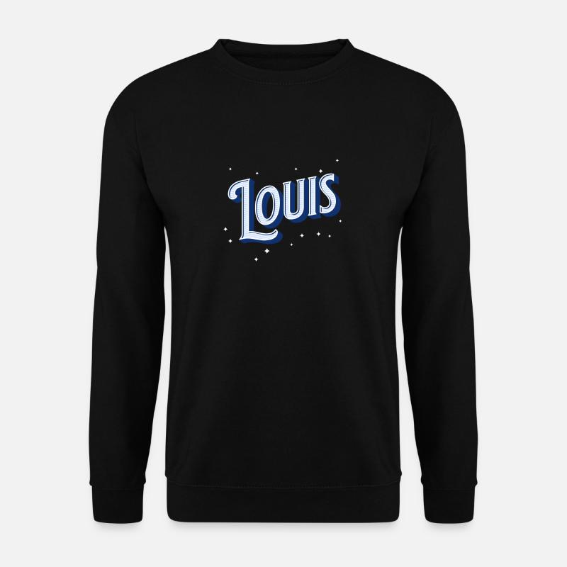 Louis name personalized - Unisex Sweatshirt - black