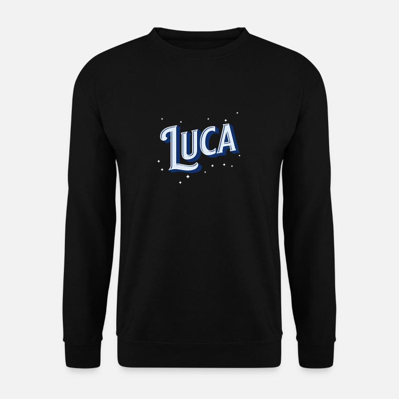Luca name personalized - Unisex Sweatshirt - black