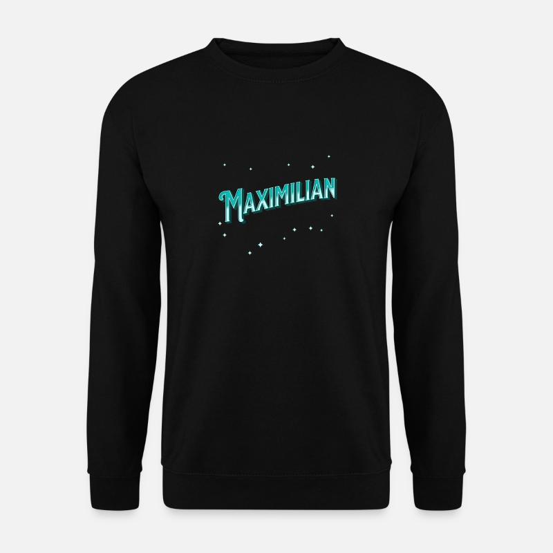 Maximilian name personalized - Unisex Sweatshirt - black