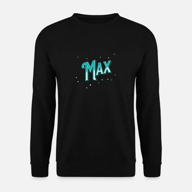 Max names personalized - Unisex Sweatshirt - black