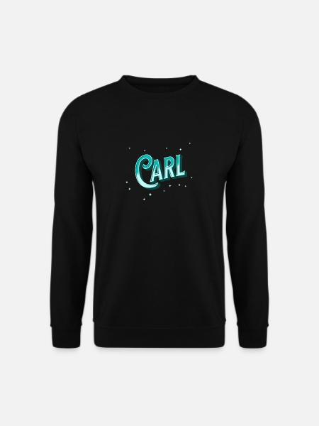 Carl Names personalized - Unisex Sweatshirt - black