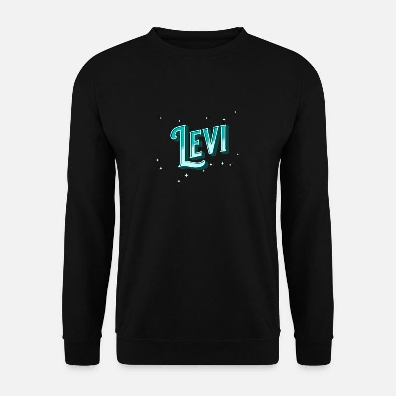 Levi names personalized - Unisex Sweatshirt - black