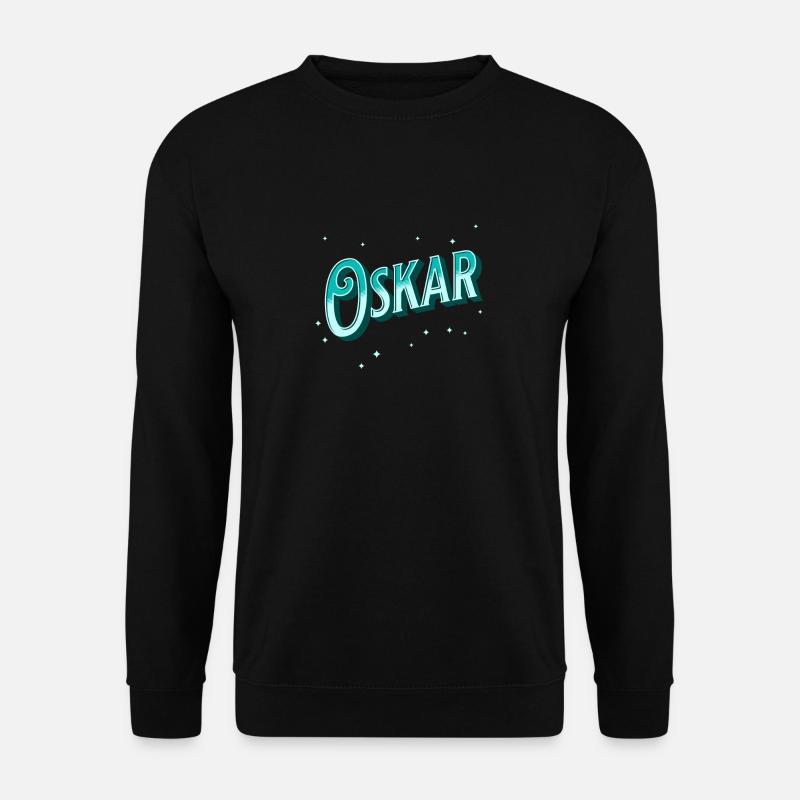Oskar name personalized - Unisex Sweatshirt - black