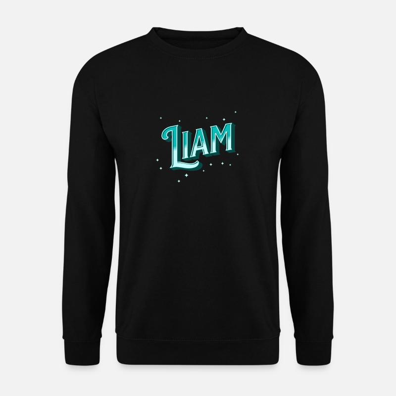 Liam name personalized - Unisex Sweatshirt - black