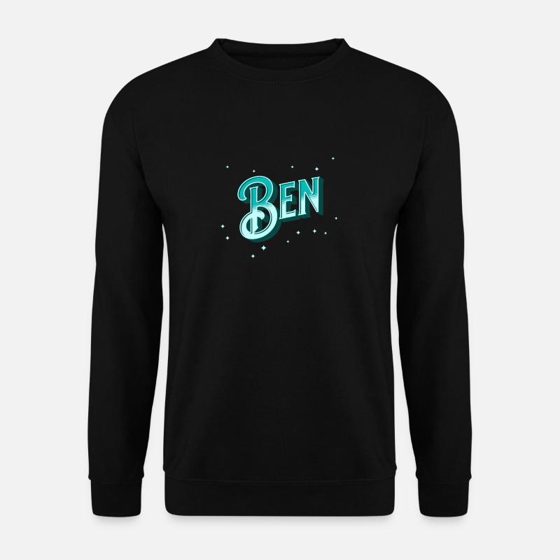 Ben names personalized - Unisex Sweatshirt - black