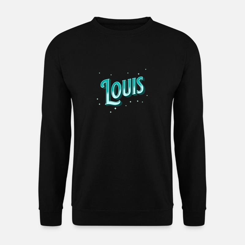 Louis name personalized - Unisex Sweatshirt - black