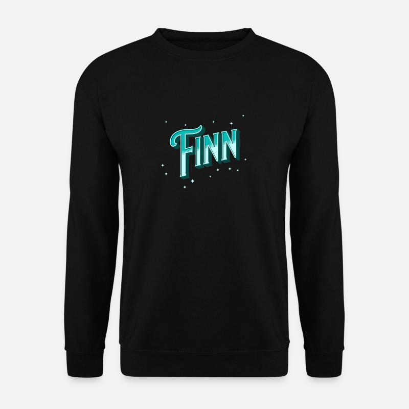 Finn names personalized - Unisex Sweatshirt - black