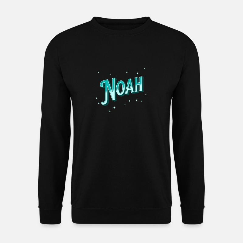 Noah names personalized - Unisex Sweatshirt - black