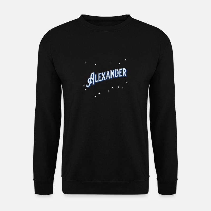 Alexander names personalized - Unisex Sweatshirt - black