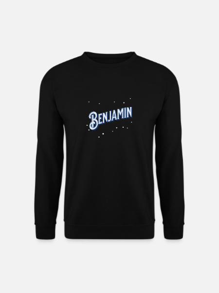 Benjamin name personalized - Unisex Sweatshirt - black