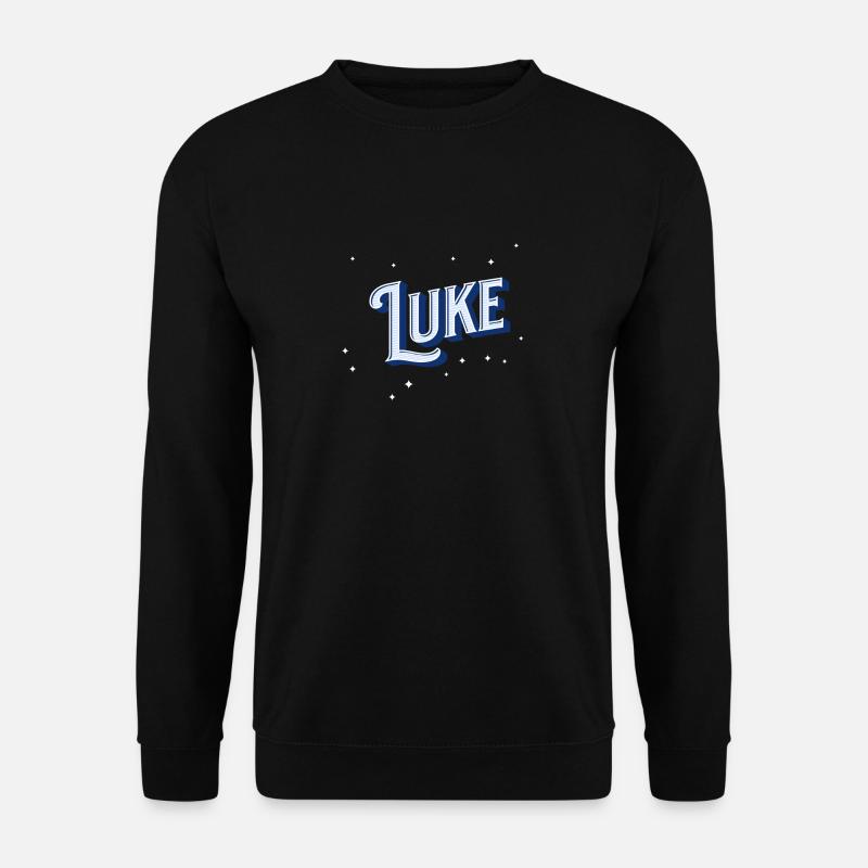 Luke name personalized - Unisex Sweatshirt - black