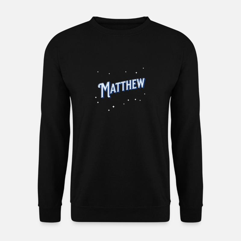 Matthew names personalized - Unisex Sweatshirt - black