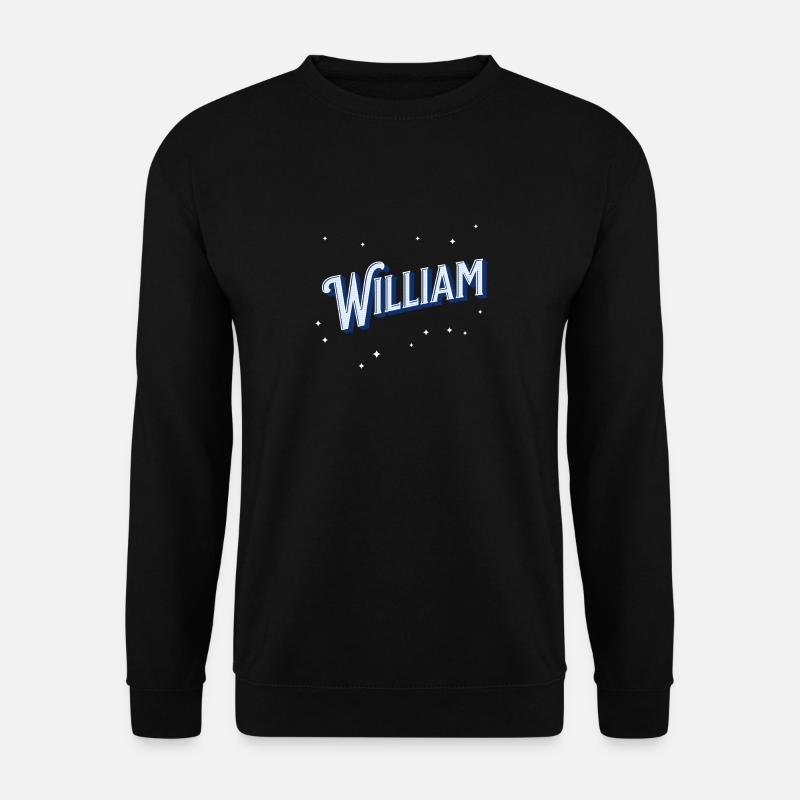 William name personalized - Unisex Sweatshirt - black