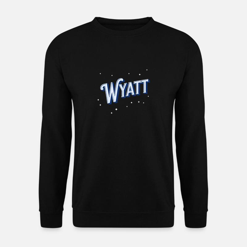 Wyatt Name Personalized - Unisex Sweatshirt - black