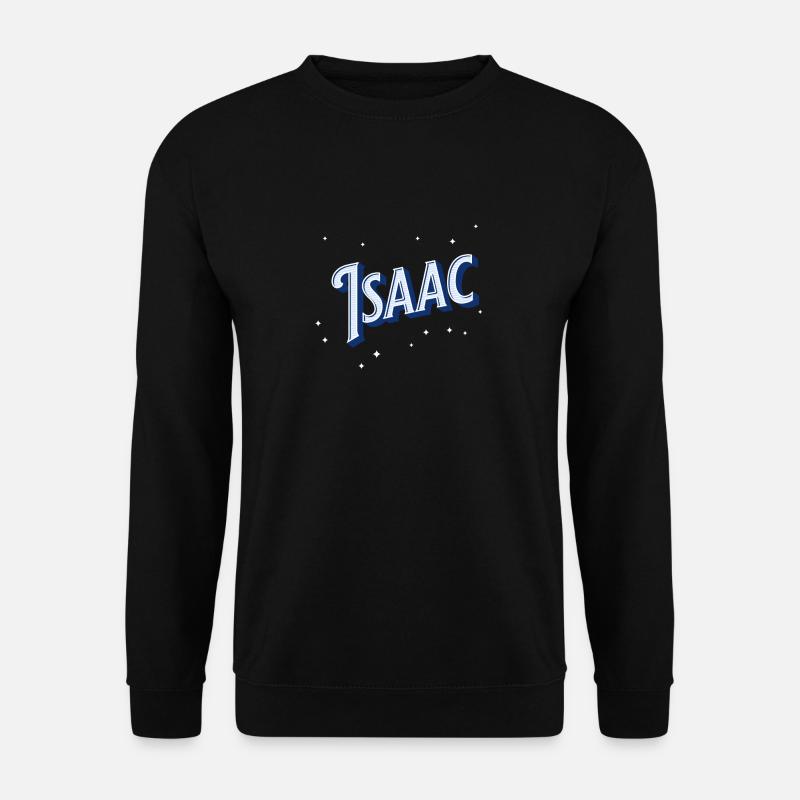 Isaac names personalized - Unisex Sweatshirt - black