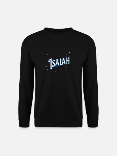 Isaiah Names Personalized - Unisex Sweatshirt - black