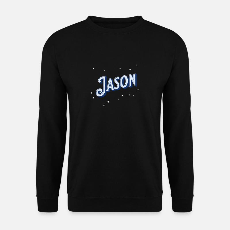 Jason names personalized - Unisex Sweatshirt - black