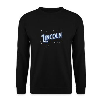 Noms Lincoln personnalisés - Sweat-shirt Unisexe - noir - Devant - Alina (178cm) & Michal (187cm)