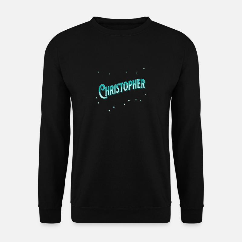 Christopher Namen personalisiert - Unisex Pullover - Schwarz